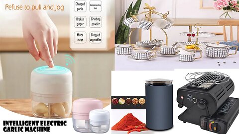Household Multi Function Grinder and tea set electric items 🛍Order Now 📦✈️🌎Worldwide shipping ♡Dampi