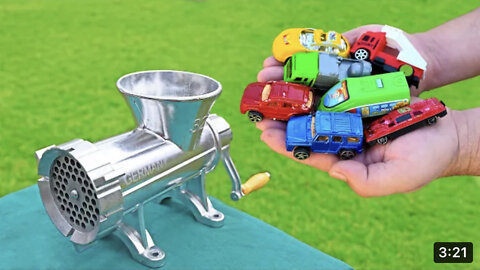 EXPERIMENT CAR TOYS VS MEAT GRINDER