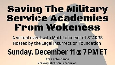 Saving Military Academies From Wokeness (Full Event)