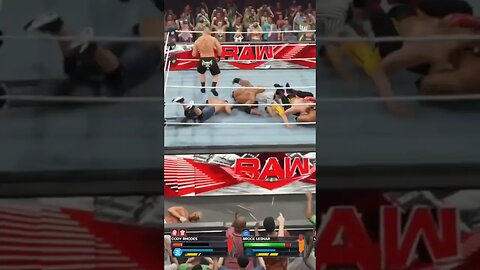 The Rock Reverses John Cena FU into Bulldog WWE Wrestlemania #wweraw #wwe #wwehighlights