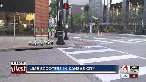 Lime rolls out electronic scooters in Kansas City
