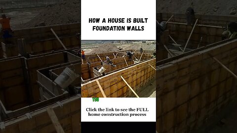 How a House is Built - Foundation Walls #buildingahouse #timelapse