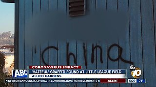 'Hateful' graffiti found at Allied Gardens little league field