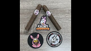 Eight Carrots Cigar Review By The G.O.A.T Cigar Club and Bunny Droppings