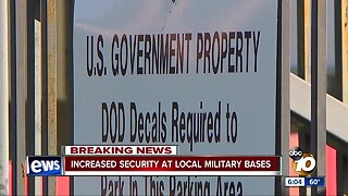 Increased security at local military bases