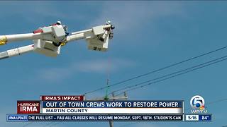 Out-of-town crews helping restore power