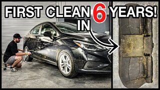 Super Cleaning A Disaster REPO Chevy Cruze | Insanely Satisfying Car Detailing Transformation!