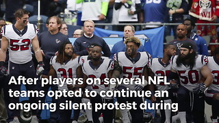 Trump Calls for Suspensions After NFL Players Protest During Anthem