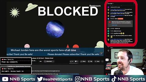 Raiding His Chat And He Bans Everyone @michaeljordanfansaretheworst (sorry for double audio)