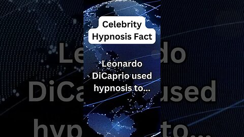 Leonardo DiCaprio used hypnosis to what??? #anxietyfacts #subscribe