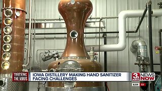 Iowa Distillery Making Hand Sanitizer Faces Challenges