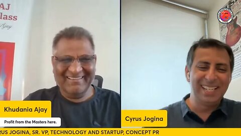 LIVE: Cyrus Jogina, Sr. VP, Technology and Startup, Concept PR