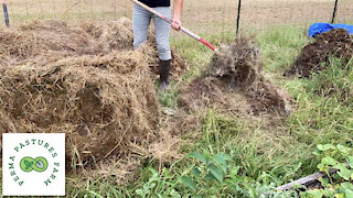 18 Day Compost: 1st Flip