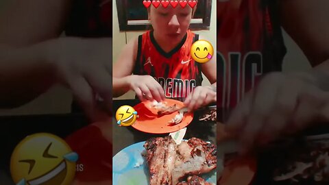 Eating Mang Inasal At Home.Pls Like&subscribe. #shorts #mukbang #food #foodie #manginasal #chicken