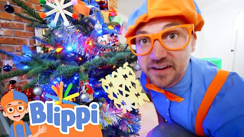 Blippi Decorates The Christmas Tree | Educational Videos For Kids