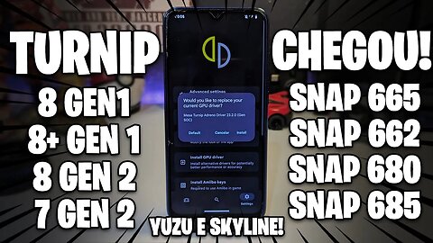 TURNIP PARA 8 GEN 1 E CELULARES FRACOS CHEGOU NO YUZU MOBILE E SKYLINE EDGE!