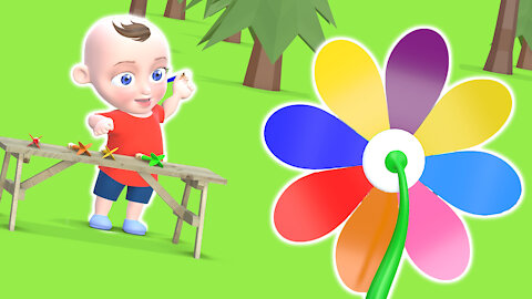 Darts Color Game - Flower Games Adventure In A New Cartoon For Babies & Kids