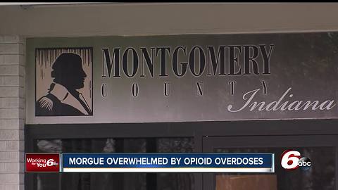 Opioid deaths overwhelming morgue in Montgomery County, Ind.