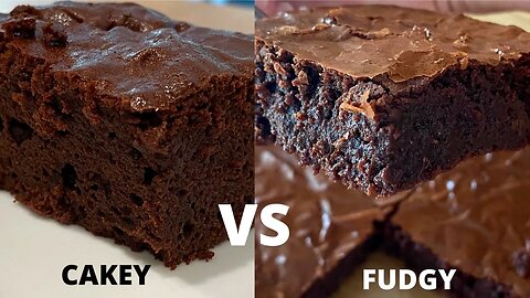 The Difference Between FUDGY Brownies vs CAKEY Brownies