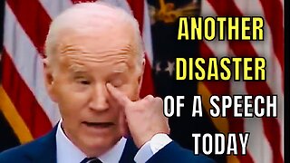 More Slurring and Confusion for JOE BIDEN during his speech today🤦‍♂️