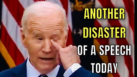 More Slurring and Confusion for JOE BIDEN during his speech today🤦‍♂️