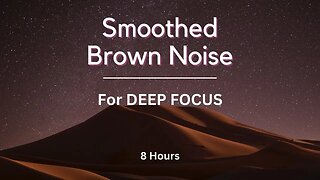Best Brown Noise To Perfect Focus & Study | 8 Hours | Black Screen