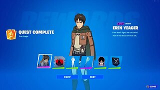 How to Unlock EREN YEAGER Skin in Fortnite Season 2! (EASY)