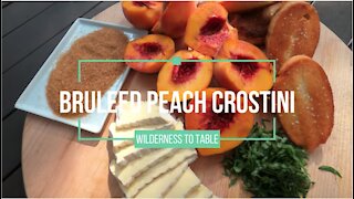 Bruleed Peach Crostinis | Bri Van Scotter | Wide Open Eats