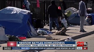 Governor Gavin Newsom battles homelessness