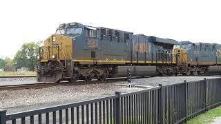 CSX Autorack Train from Fostoria, Ohio October 10, 2020