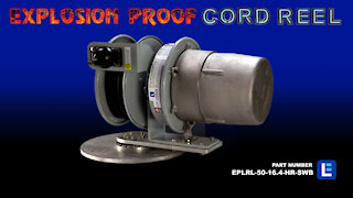 Explosion Proof Cord Reel - Class I, II, III - 50' 16/4 SOOW Cable - Swivel Base