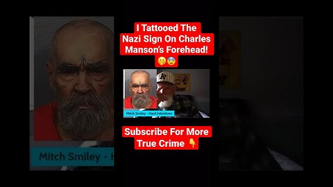 I Tattooed The Nazi Sign On Charles Manson’s Forehead! 🫢😨 #hitler #nazi #charlesmanson #shorts