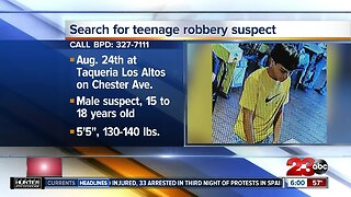 Bakersfield Police Department searching for teenage robbery suspect