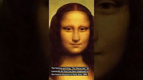 The Mona Lisa: The Most Famous Painting in the Louvre #shortsfeed #shorts #trending #history #art