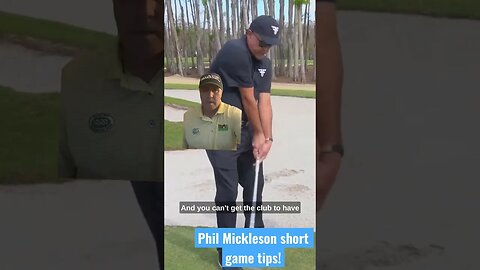Phil Mickelson short game tips with Tom Gillis! #philmickelson #livgolf #tomgillisgolf