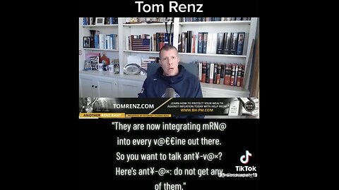 Old Vid, STOP Vaccinating YOUR CHILDREN & YOURSELF With “ANY VACCINE!” Tom Renz