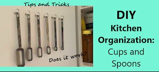 DOES IT WORK? DIY Kitchen Cabinet Organization - Measuring Cups and Spoons