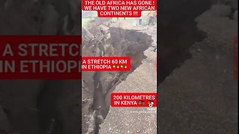 CRAZY Footage! 🤯 Continent of Africa splitting in half Ethiopia and Kenya Mother Earth Terra forming