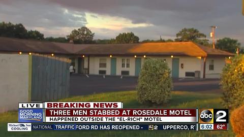 3 men stabbed at the El Rich Motel in Rosedale