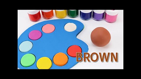 DIY How to Make Color Brush and Rainbow Art Palette