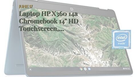 Laptop HP X360 14a Chromebook 14" HD Touchscreen, Entertaining from Any Angle Intel Celeron, 4G...