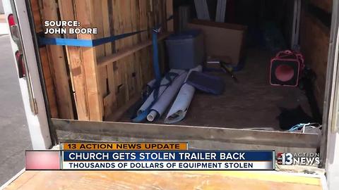 Missing trailer found ransacked and abandoned