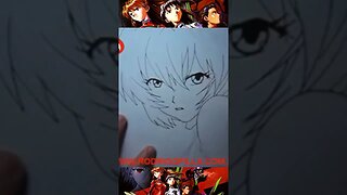 Desenhando Rei Ayanami do Evangelion Speed Art