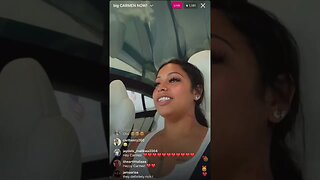 CARMEN PRITCHETT IG LIVE: Carmen & Corey Just Copped A Tesla And Took It On A Test Drive (15/05/23)