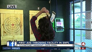 First axe throwing facility opens in Southwest Florida - 7am live report