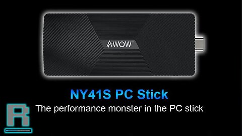 AWOW Windows 10 PC Stick NY41S | Intel Gemini J4105, 8GB RAM, 128GB eMMC