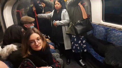 A Man Takes Up 5 Seates Sleeping On A Train. #londonunderground
