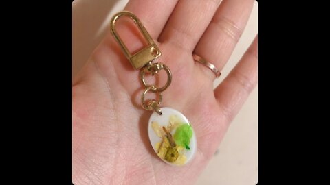 flower Key ring - resin art