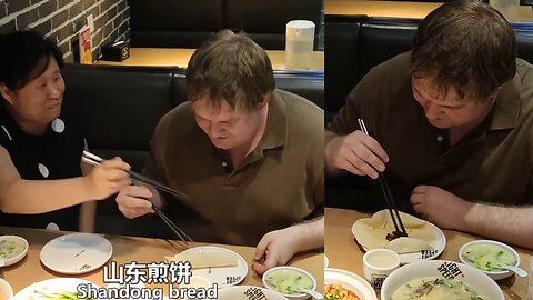 Foreigner Tries Pancake Rolls: "Where's the Egg?" - Speechless Moment!