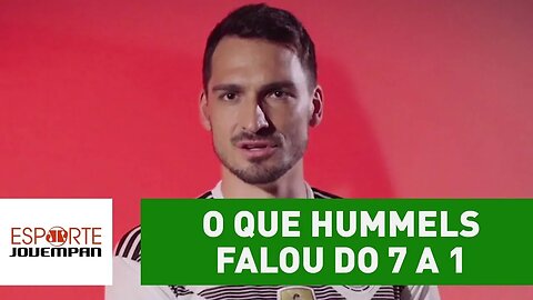 Quatro anos depois... OLHA o que HUMMELS falou do 7 a 1!